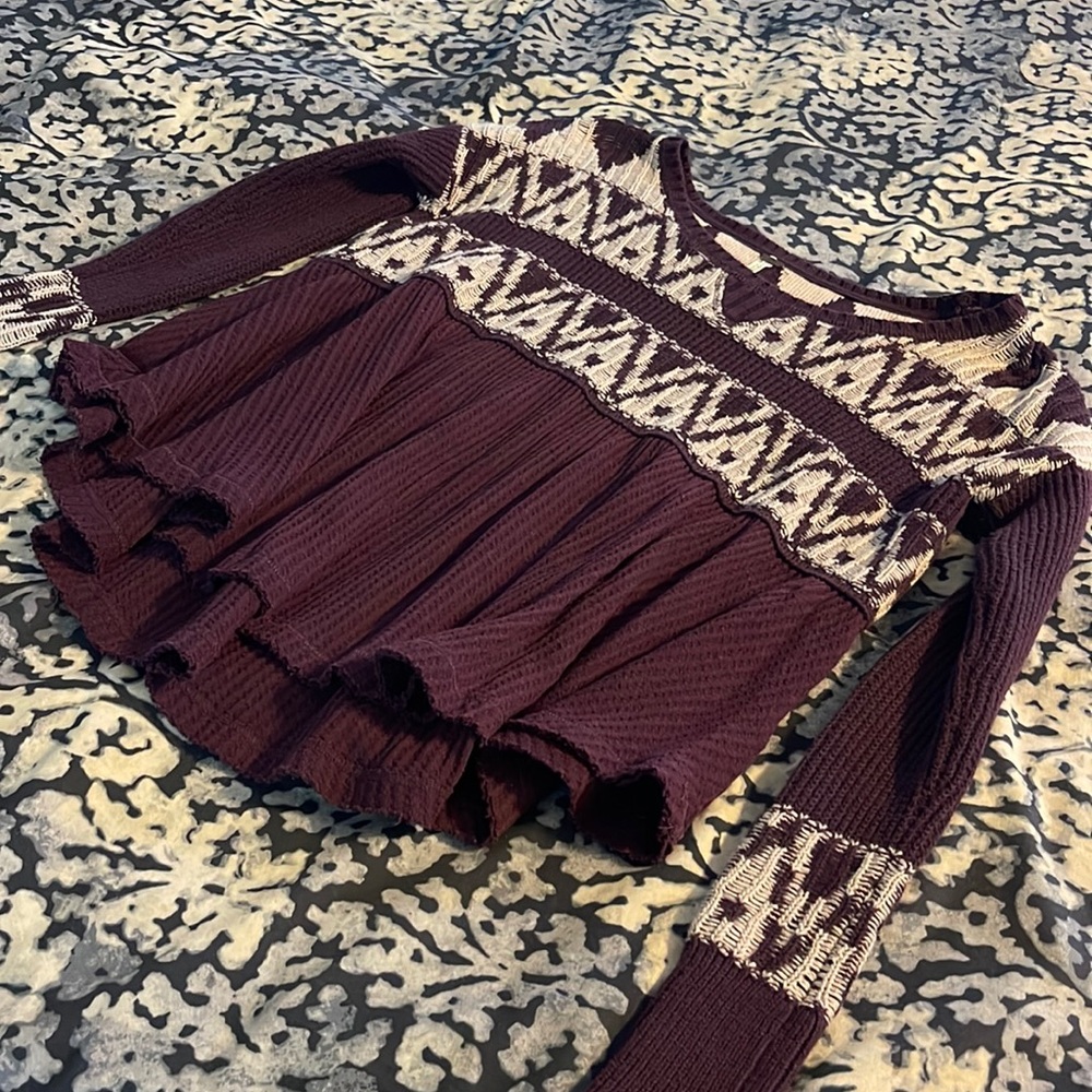 Free People sweater & thermal top
